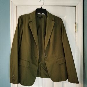 Lane Bryant Olive Green Blazer